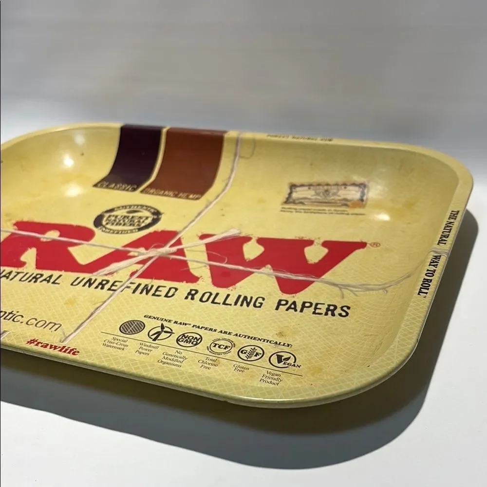 RAW Natural Unrefined Rolling Papers Tray - Brown